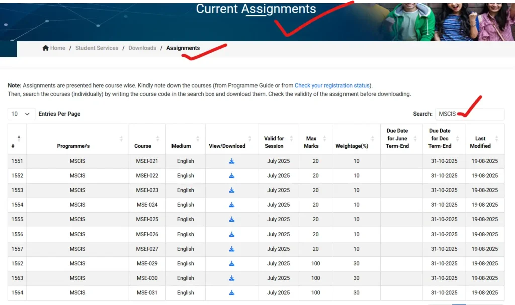 IGNOU Current Assignment Question Paper