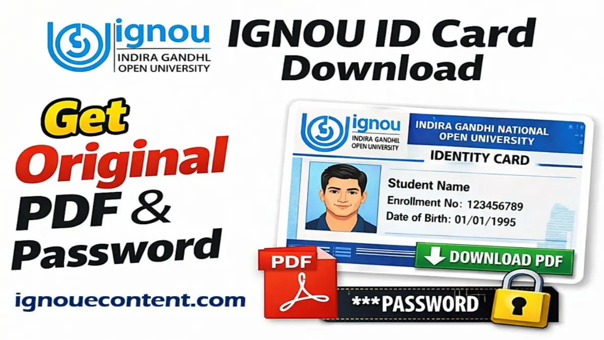 IGNOU ID Card Download