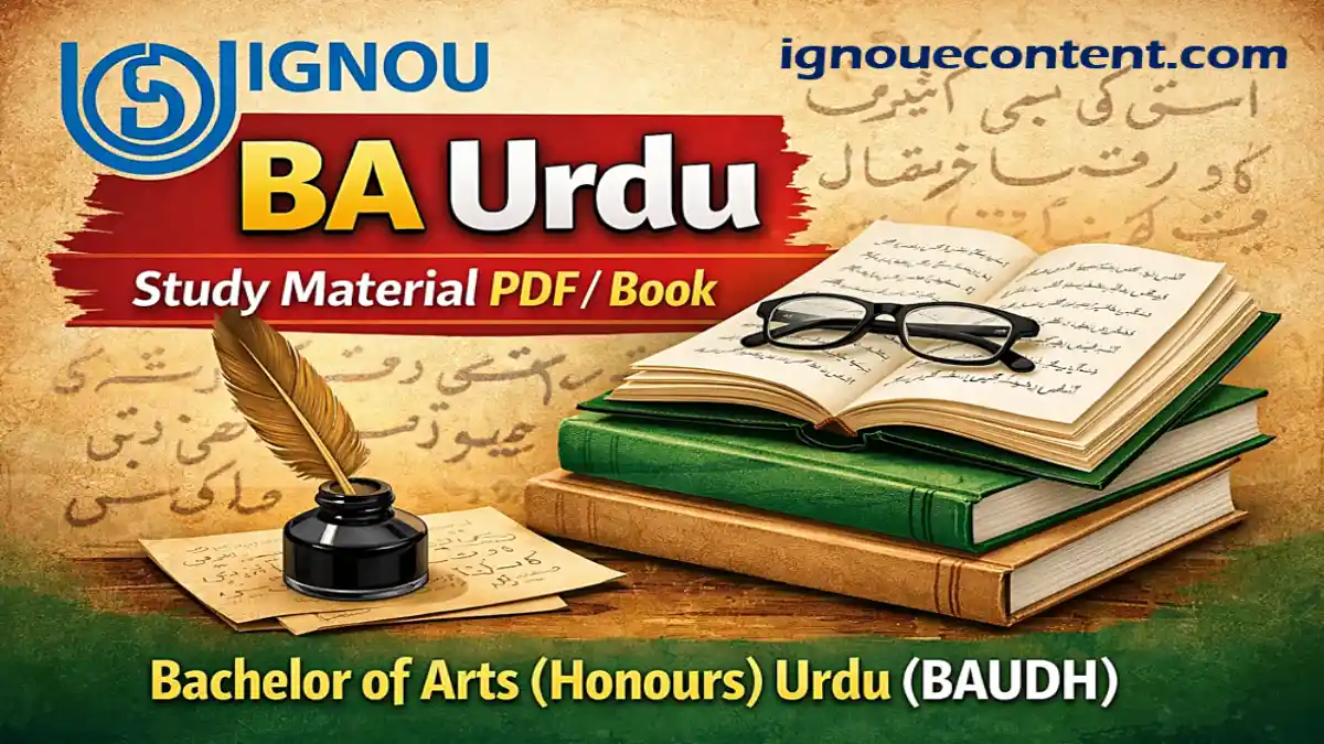 IGNOU BA Urdu study material